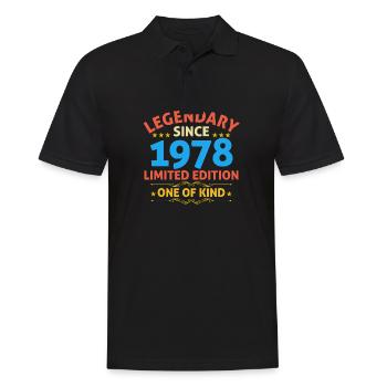 Legendary since 1978 Limited Edition - Men's Polo Shirt - black - Front - Kai (181cm)
