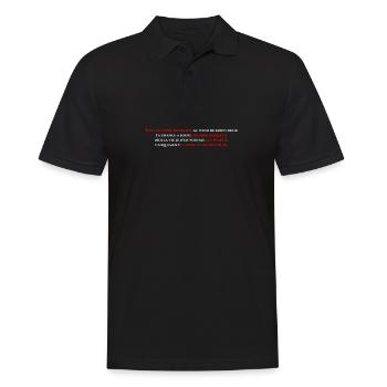 La vie en noir (poème) - Polo Homme - noir - Devant - Kai (181cm)