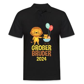 Grand Frère Lion 2024 - Polo Homme - noir - Devant - Kai (181cm)