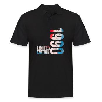 1990 Birthday Gift 1990 Limited Edition - Men's Polo Shirt - black - Front - Kai (181cm)