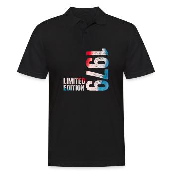 1979 Limitiertes Geburtstagsgeschenk 1979 - Männer Poloshirt - Schwarz - Vorne - Kai (181cm)