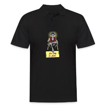 MON BODY SE MEURT (été, plage) - Polo Homme - noir - Devant - Kai (181cm)