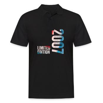 2007 Limited Edition 2007 Birthday Gift - Men's Polo Shirt - black - Front - Kai (181cm)