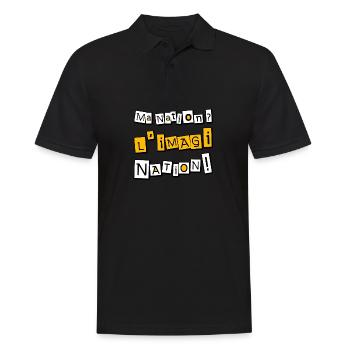 Ma nation ? L'imagiNation ! - Polo Homme - noir - Devant - Kai (181cm)