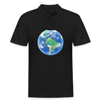 Planète Terre - Polo Homme - noir - Devant - Kai (181cm)