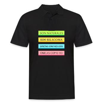 Ils sont naturels et sans silicone 1 - Polo Homme - noir - Devant - Kai (181cm)