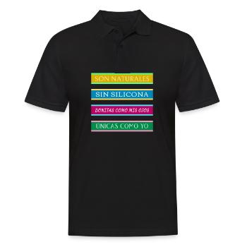 Ils sont naturels et sans silicone 2 - Polo Homme - noir - Devant - Kai (181cm)