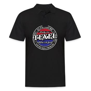 Texel Träume Nordholland Niederland Urlaub Insel - Männer Poloshirt - Schwarz - Vorne - Kai (181cm)