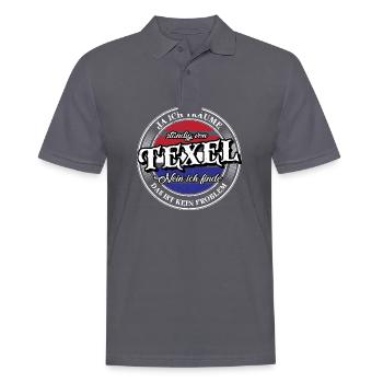 Texel Träume Nordholland Niederland Urlaub Insel - Männer Poloshirt - Anthrazit - Vorne - Nico (186cm)