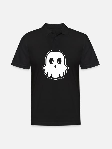 Ghost Ghosts Witching Hour Halloween - Men's Polo Shirt - black