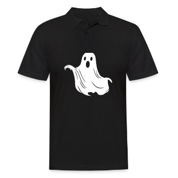 Ghost Ghosts Witching Hour Halloween - Men's Polo Shirt - black - Front - Kai (181cm)