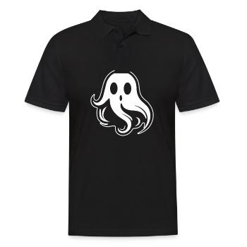 Geist Geister Geisterstunde Halloween - Männer Poloshirt - Schwarz - Vorne - Kai (181cm)