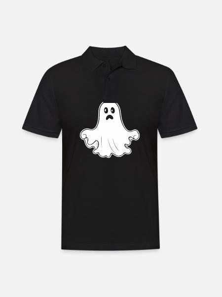 Ghost Ghosts Witching Hour Halloween - Men's Polo Shirt - black