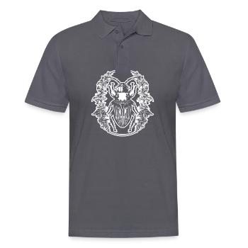 Insectes, bestioles, arthropodes - Polo Homme - charbon - Devant - Nico (186cm)