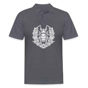 Insectes, bestioles, arthropodes - Polo Homme - charbon - Devant - Nico (186cm)
