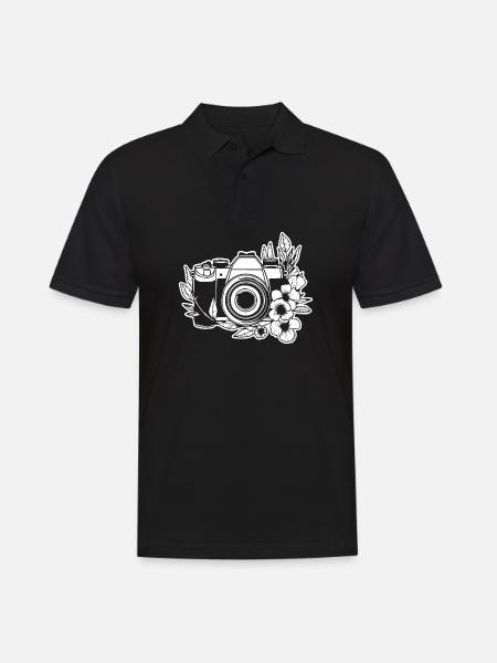 Photographe Photographie Caméra de photographie - Polo Homme - noir