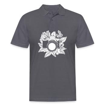 Photographe Photographie Caméra de photographie - Polo Homme - charbon - Devant - Nico (186cm)