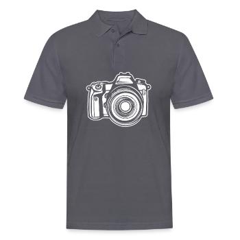Photographe Photographie Caméra de photographie - Polo Homme - charbon - Devant - Nico (186cm)