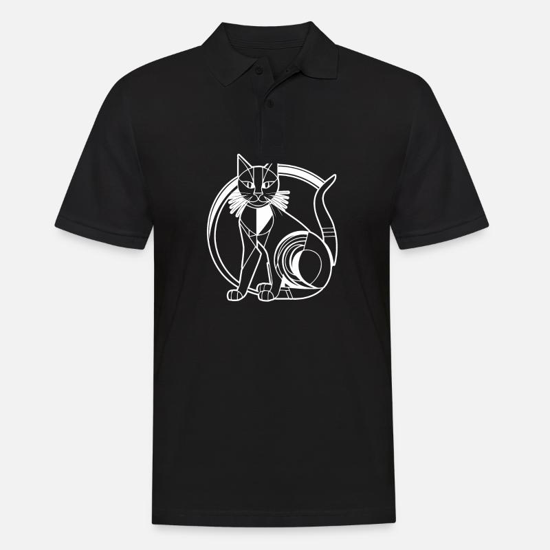 Chat chaton chaton dame - Polo Homme - noir