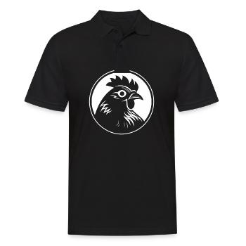 Poulet Poulailler Volaille Coq Ferme - Polo Homme - noir - Devant - Kai (181cm)