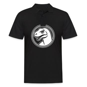 Dino Dinosaur Dinosaurs Paleontology - Men's Polo Shirt - black - Front - Kai (181cm)