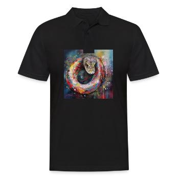 Modern & Colourful Snake Wall Art by Bodhi - Men's Polo Shirt - black - Front - Kai (181cm)