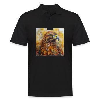 Modern & Colourful Eagle Wall Art by Bodhi - Men's Polo Shirt - black - Front - Kai (181cm)