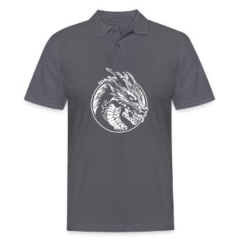 Drache Drachen Fantasie Mythologie - Männer Poloshirt - Anthrazit - Vorne - Nico (186cm)