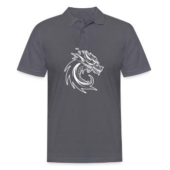Drache Drachen Fantasie Mythologie - Männer Poloshirt - Anthrazit - Vorne - Nico (186cm)