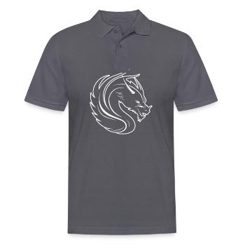 Drache Drachen Fantasie Mythologie - Männer Poloshirt - Anthrazit - Vorne - Nico (186cm)