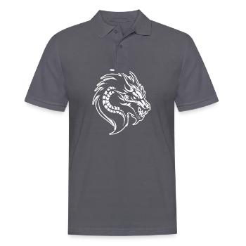 Drache Drachen Fantasie Mythologie - Männer Poloshirt - Anthrazit - Vorne - Nico (186cm)