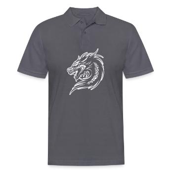 Drache Drachen Fantasie Mythologie - Männer Poloshirt - Anthrazit - Vorne - Nico (186cm)