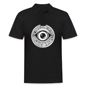 Auge Augen Augenarzt - Männer Poloshirt - Schwarz - Vorne - Kai (181cm)