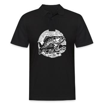 Pêche au poisson Pêche en mer - Polo Homme - noir - Devant - Kai (181cm)