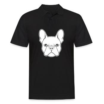 Französische Bulldogge Frenchie Boston Terrier - Männer Poloshirt - Schwarz - Vorne - Kai (181cm)