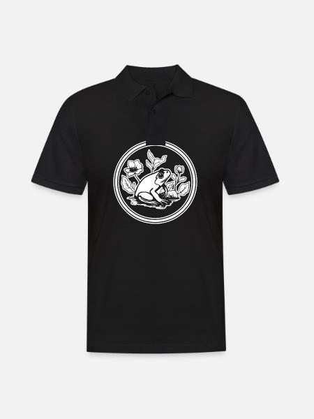 Frog Amphibian Toad - Men's Polo Shirt - black