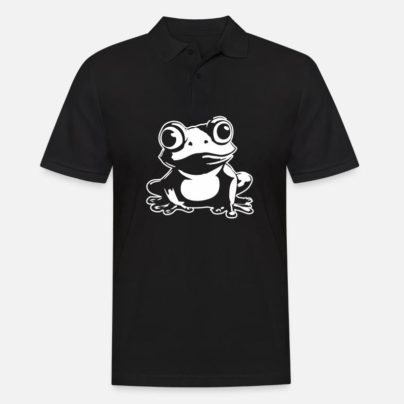 Frog Amphibian Toad - Men's Polo Shirt - black