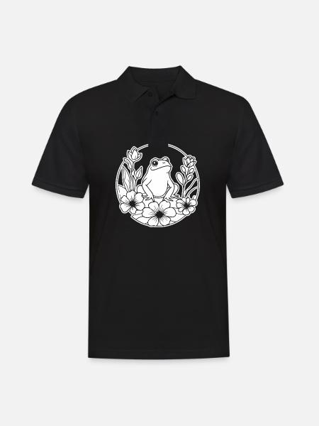 Frog Amphibian Toad - Men's Polo Shirt - black