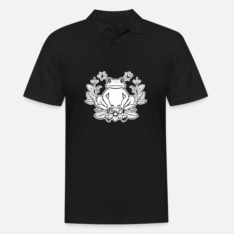Frog Amphibian Toad - Men's Polo Shirt - black