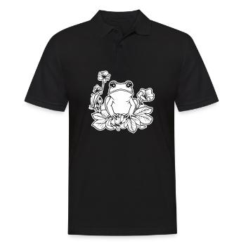 Crapaud amphibien grenouille - Polo Homme - noir - Devant - Kai (181cm)
