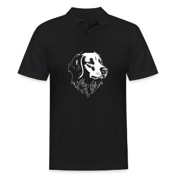 Golden retriever - Polo Homme - noir - Devant - Kai (181cm)