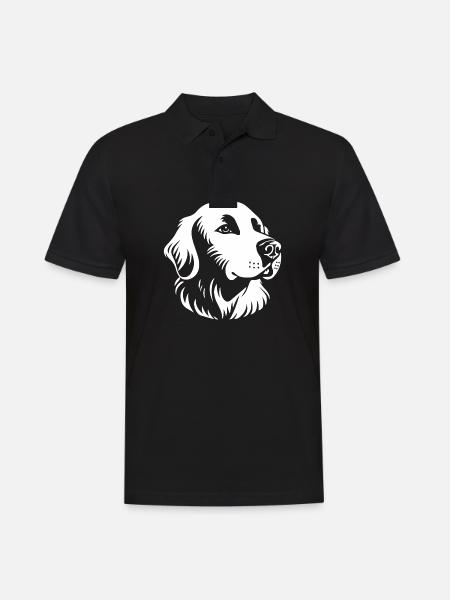 Golden Retriever - Men's Polo Shirt - black