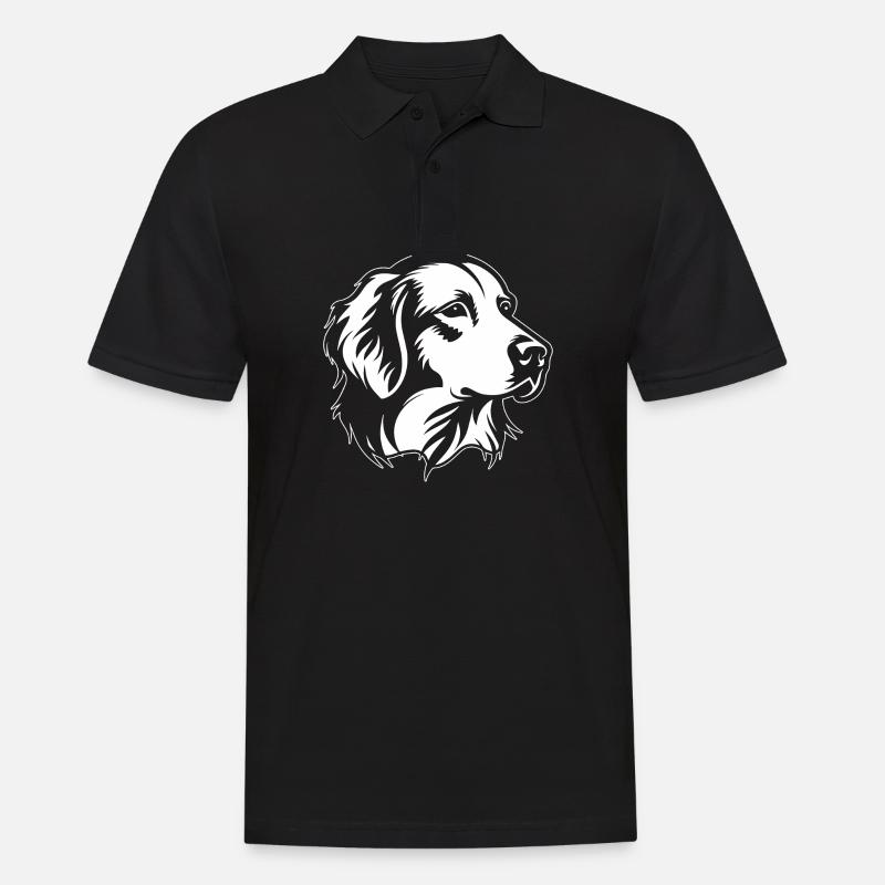 Golden Retriever - Männer Poloshirt - Schwarz