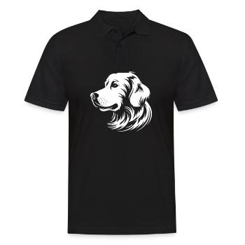 Golden retriever - Polo Homme - noir - Devant - Kai (181cm)