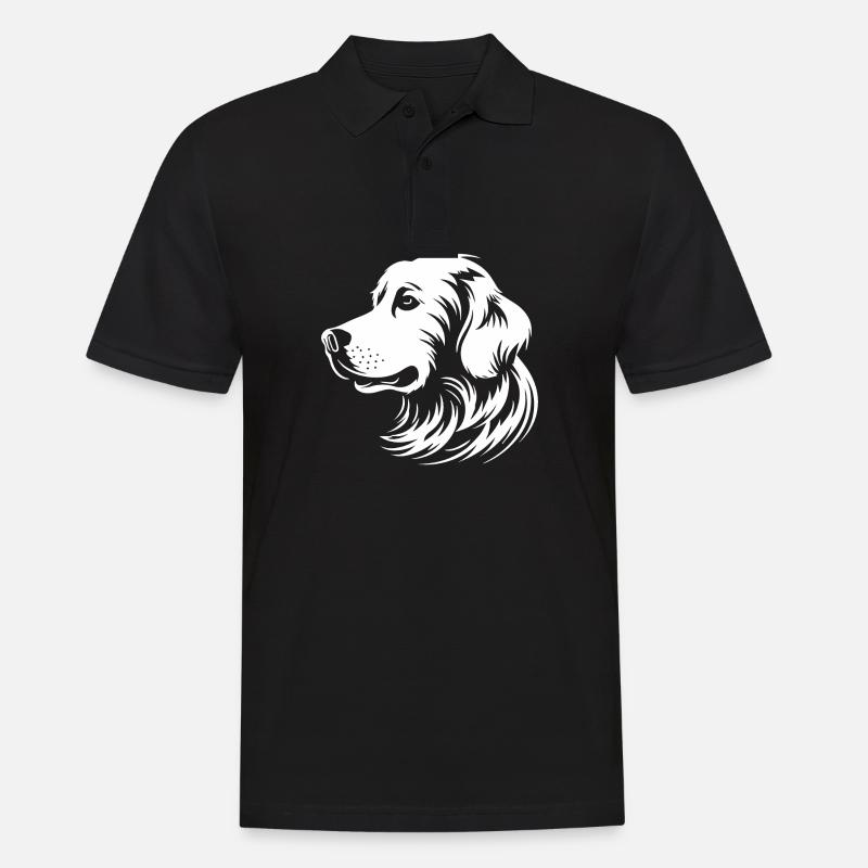 Golden Retriever - Männer Poloshirt - Schwarz
