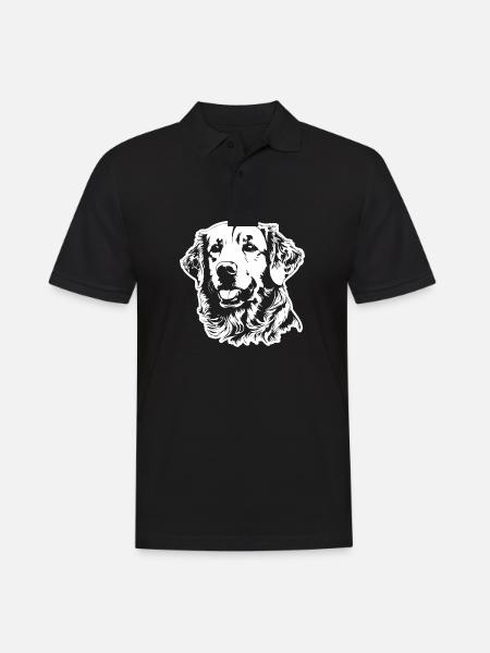 Golden Retriever - Men's Polo Shirt - black