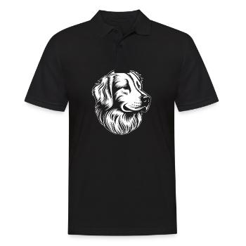 Golden retriever - Polo Homme - noir - Devant - Kai (181cm)