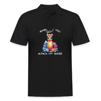 Cool Adventure You Say Alpaca My Bags Tee Kids - Men's Polo Shirt - black - Front - Kai (181cm)