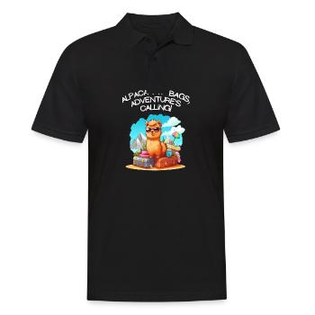 Cool Adventure You Say Alpaca My Bags Tee Kids - Men's Polo Shirt - black - Front - Kai (181cm)
