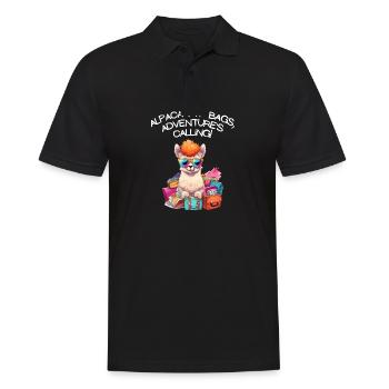 Cool Adventure You Say Alpaca My Bags Tee Kids - Men's Polo Shirt - black - Front - Kai (181cm)